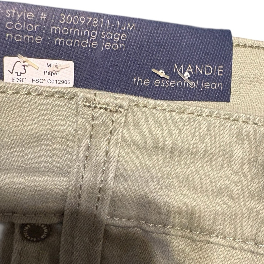 Bandolino Womens Mandie Perfect Fit Straight Leg Size 16 Morning Sage - Picture 8 of 8